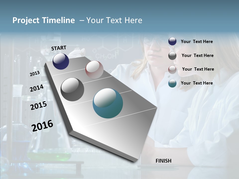 Beaker Dna Experiment PowerPoint Template