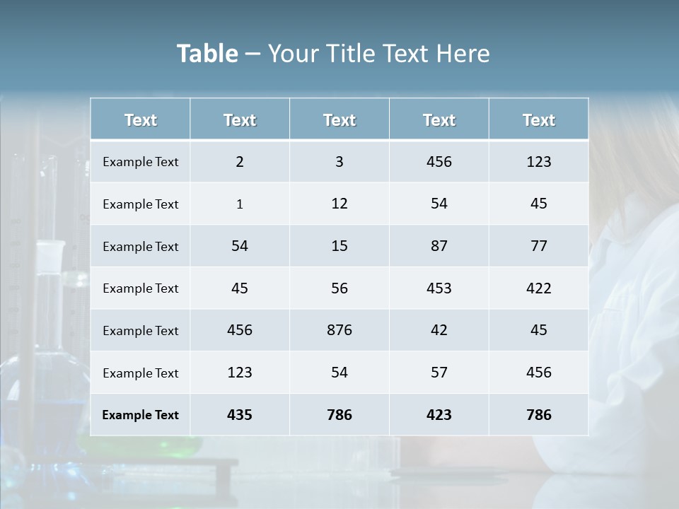 Beaker Dna Experiment PowerPoint Template