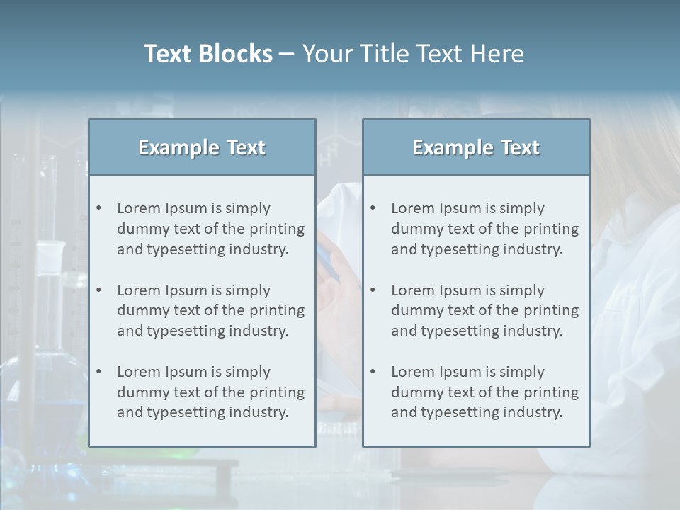 Beaker Dna Experiment PowerPoint Template