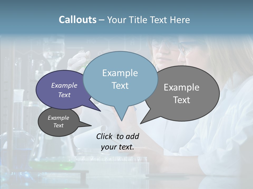 Beaker Dna Experiment PowerPoint Template