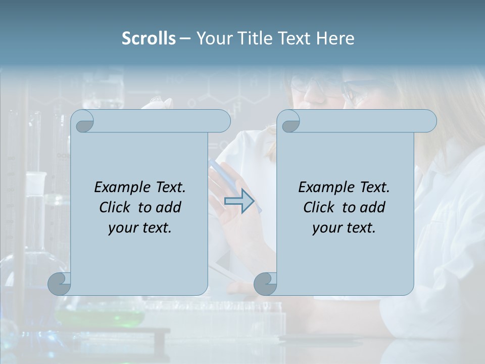 Beaker Dna Experiment PowerPoint Template