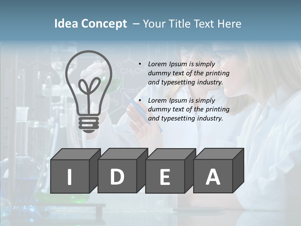 Beaker Dna Experiment PowerPoint Template