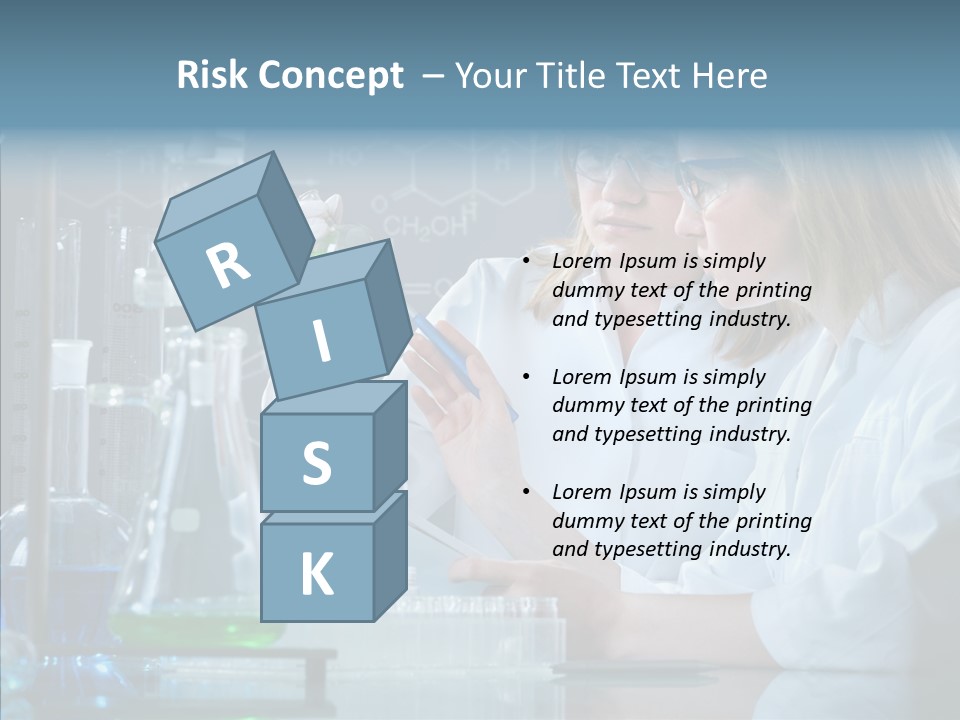 Beaker Dna Experiment PowerPoint Template