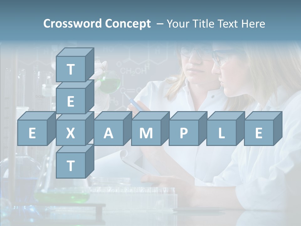 Beaker Dna Experiment PowerPoint Template