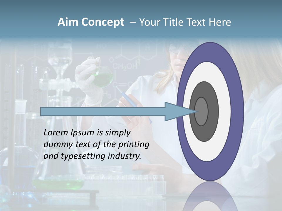 Beaker Dna Experiment PowerPoint Template