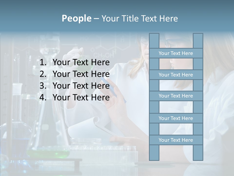 Beaker Dna Experiment PowerPoint Template