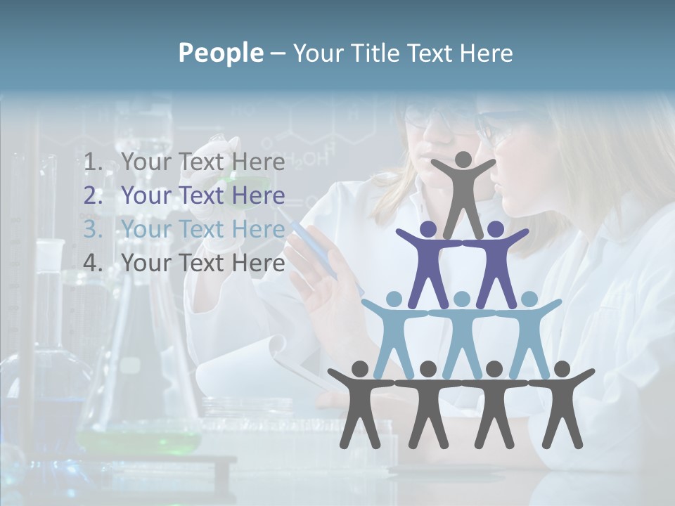 Beaker Dna Experiment PowerPoint Template