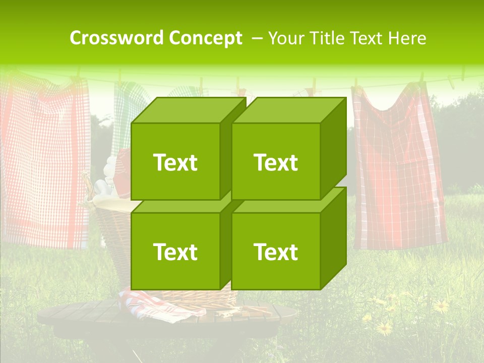 Basket Hanging Cord PowerPoint Template
