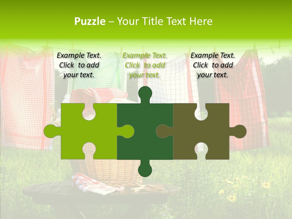 Basket Hanging Cord PowerPoint Template