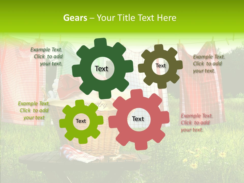 Basket Hanging Cord PowerPoint Template