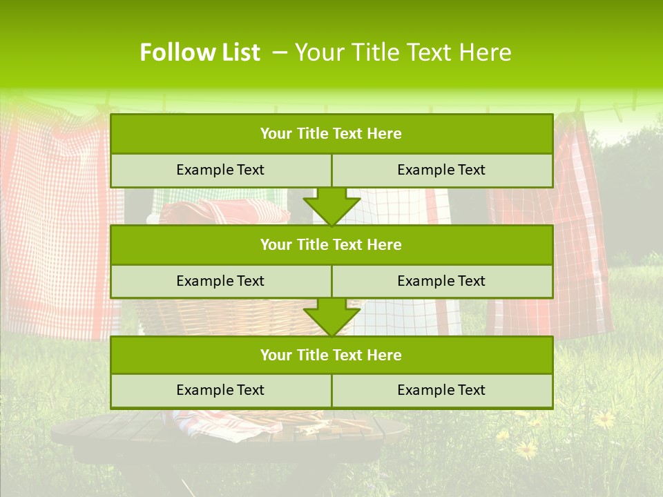 Basket Hanging Cord PowerPoint Template