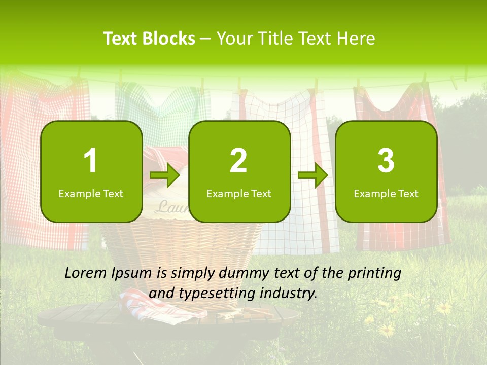 Basket Hanging Cord PowerPoint Template