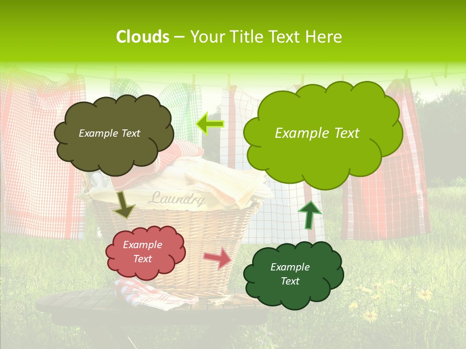 Basket Hanging Cord PowerPoint Template