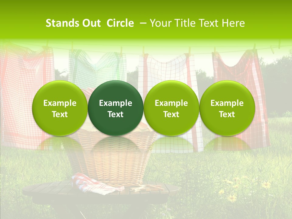 Basket Hanging Cord PowerPoint Template