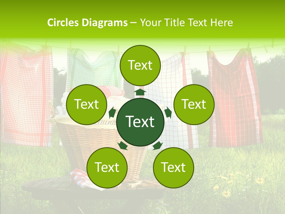 Basket Hanging Cord PowerPoint Template