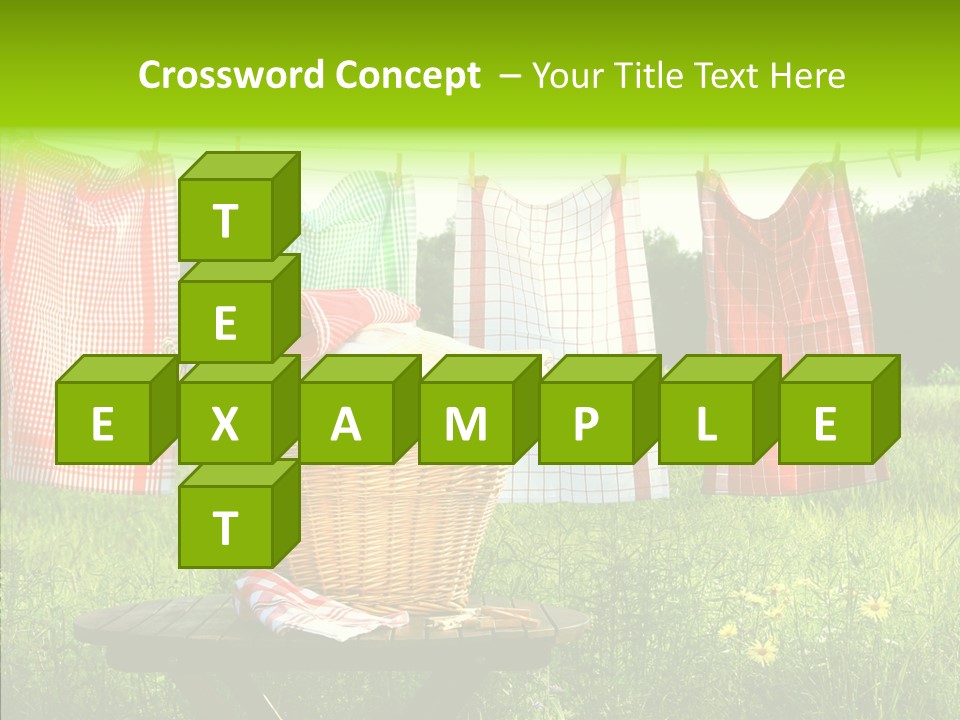 Basket Hanging Cord PowerPoint Template