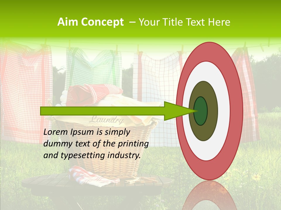 Basket Hanging Cord PowerPoint Template