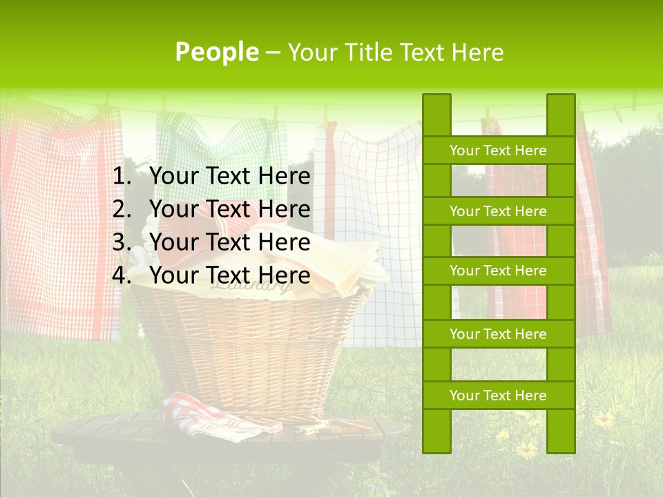 Basket Hanging Cord PowerPoint Template