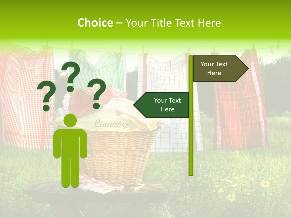 Basket Hanging Cord PowerPoint Template
