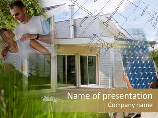 Solaire Photovoltaique Chantier PowerPoint Template