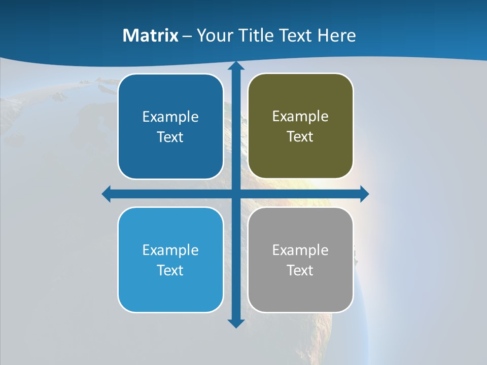 Horizon Sunset Space PowerPoint Template
