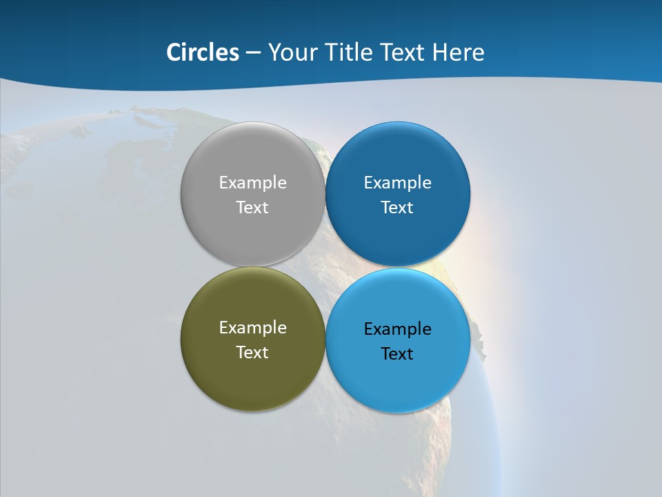 Horizon Sunset Space PowerPoint Template