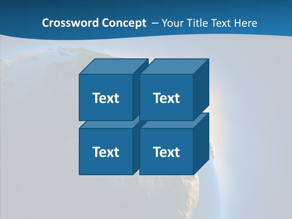 Horizon Sunset Space PowerPoint Template