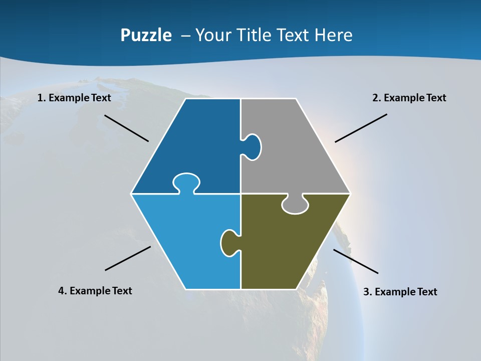 Horizon Sunset Space PowerPoint Template