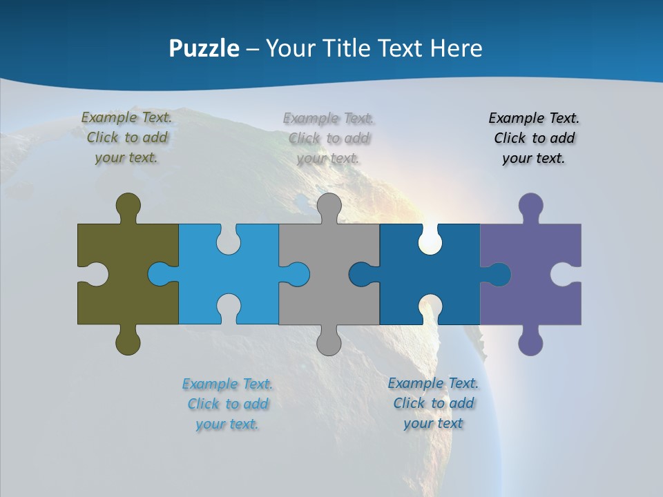 Horizon Sunset Space PowerPoint Template