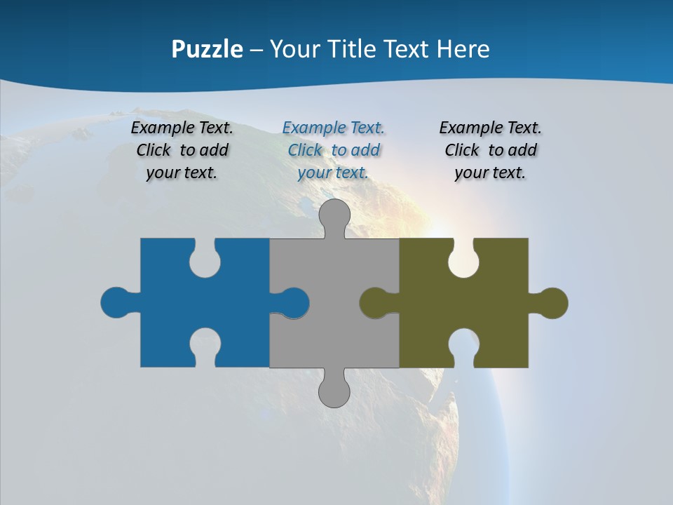 Horizon Sunset Space PowerPoint Template