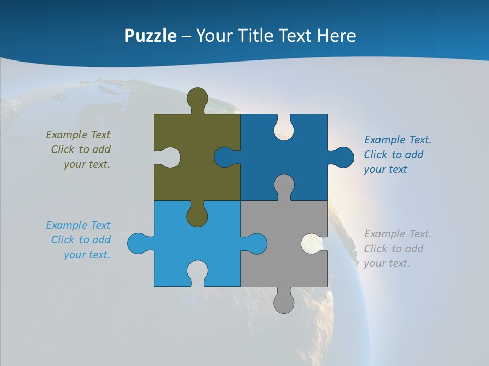 Horizon Sunset Space PowerPoint Template