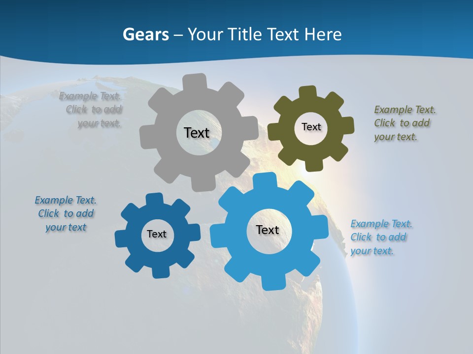 Horizon Sunset Space PowerPoint Template