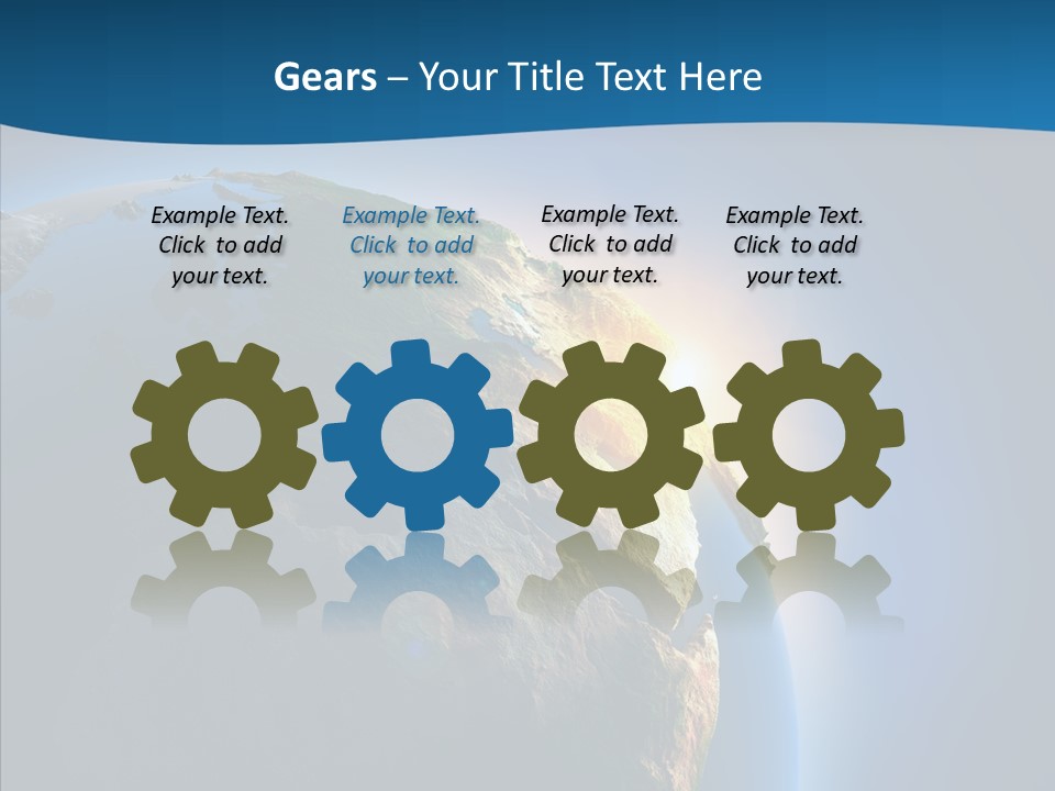 Horizon Sunset Space PowerPoint Template