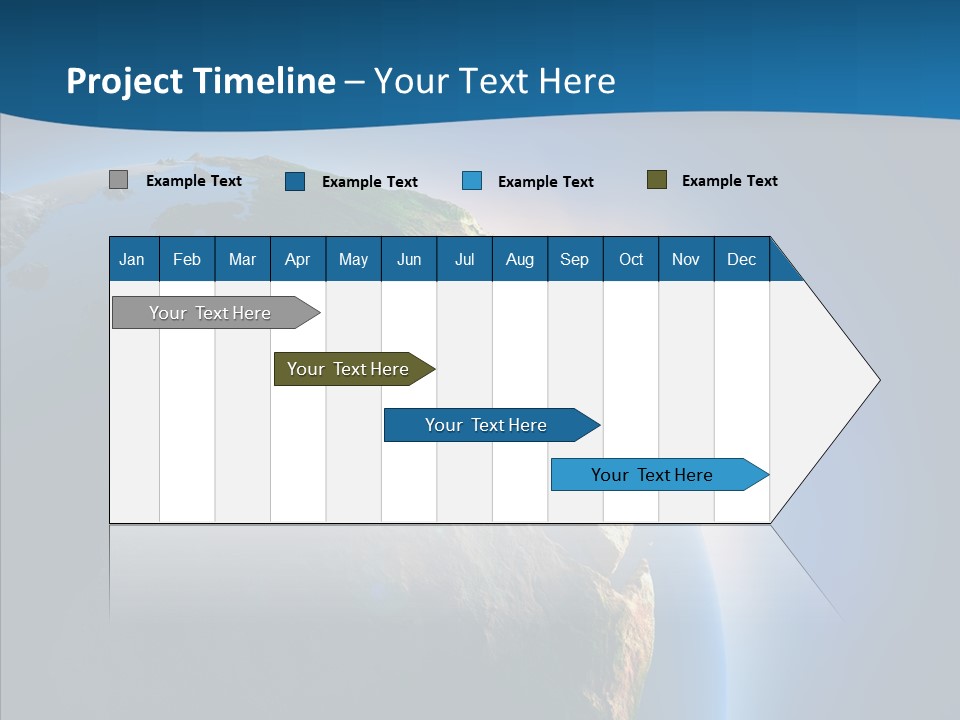 Horizon Sunset Space PowerPoint Template