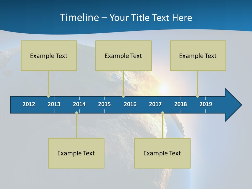 Horizon Sunset Space PowerPoint Template