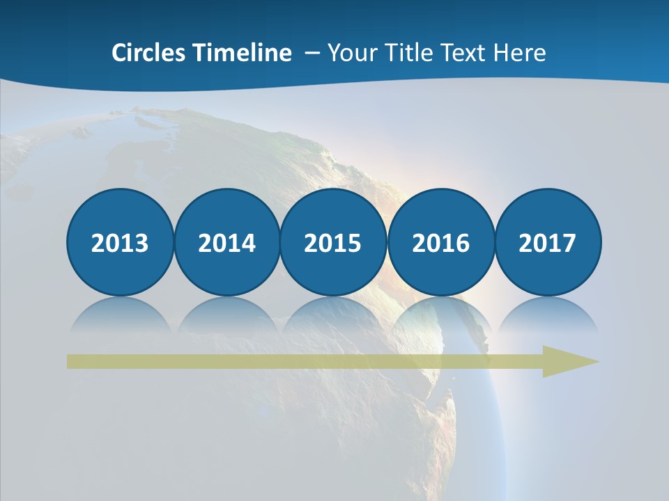 Horizon Sunset Space PowerPoint Template