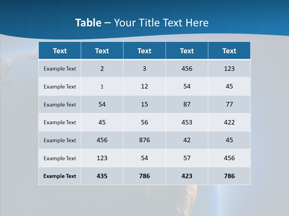 Horizon Sunset Space PowerPoint Template