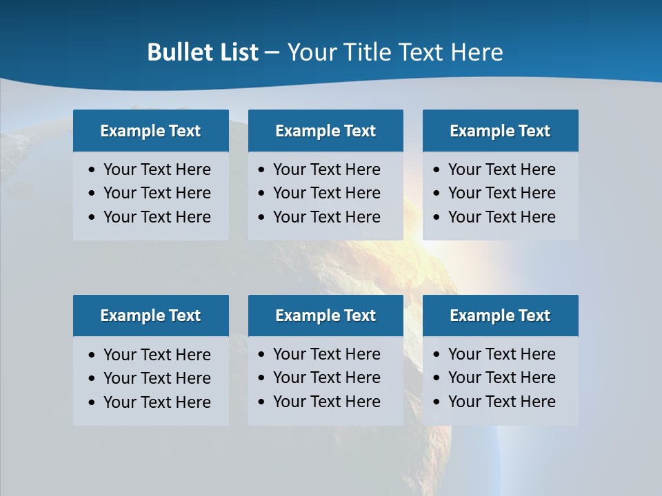 Horizon Sunset Space PowerPoint Template