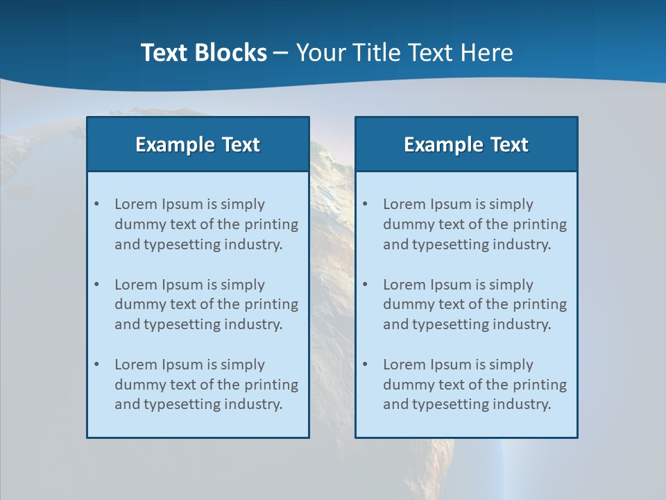 Horizon Sunset Space PowerPoint Template