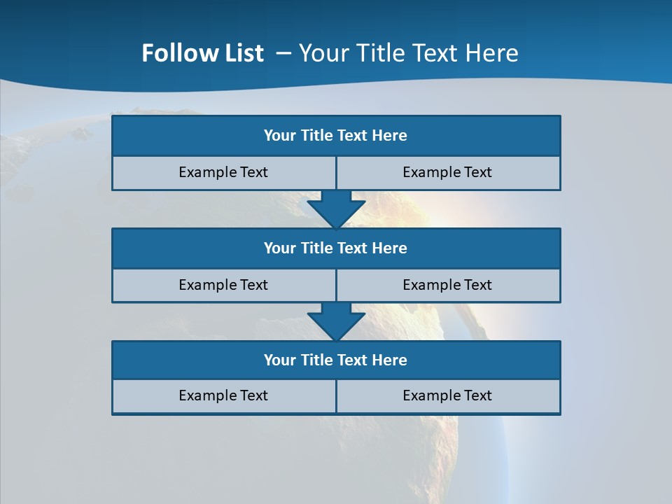 Horizon Sunset Space PowerPoint Template
