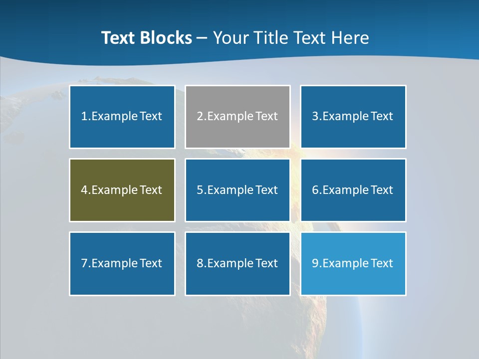 Horizon Sunset Space PowerPoint Template