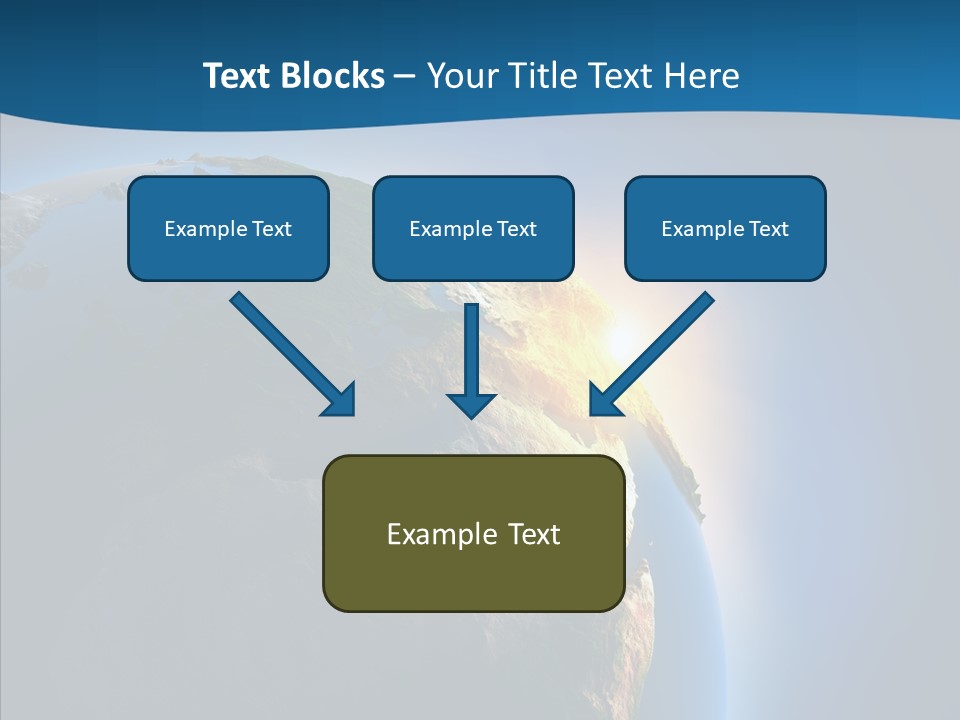 Horizon Sunset Space PowerPoint Template