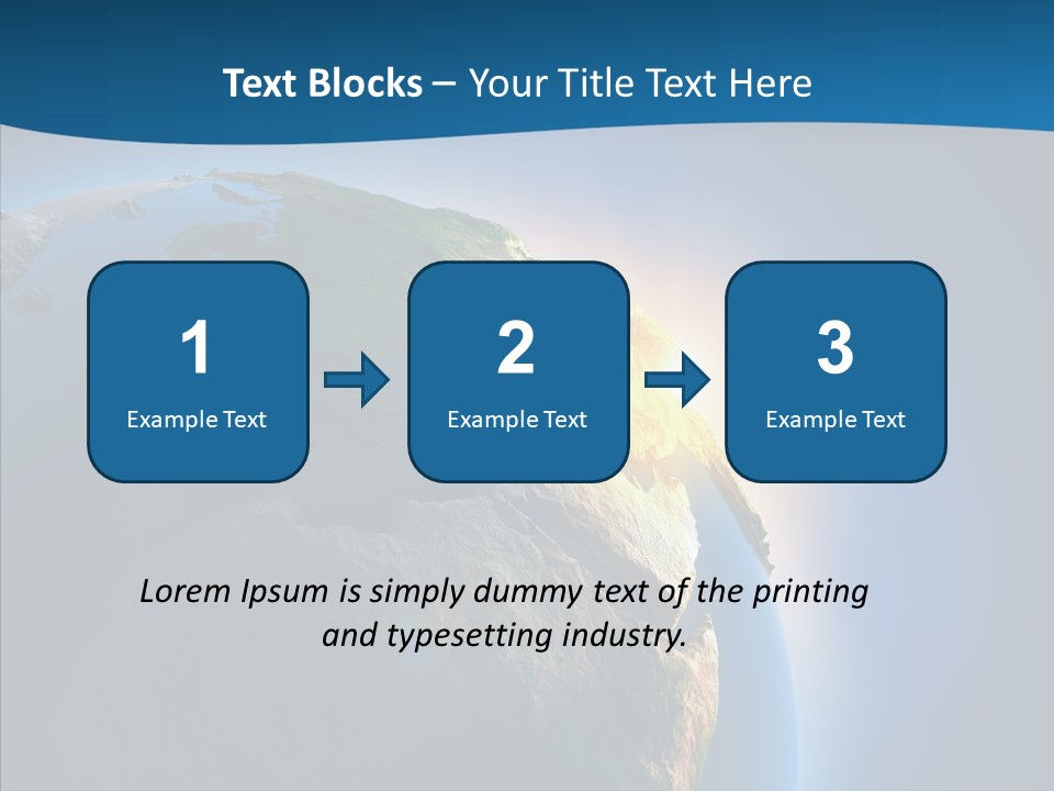 Horizon Sunset Space PowerPoint Template