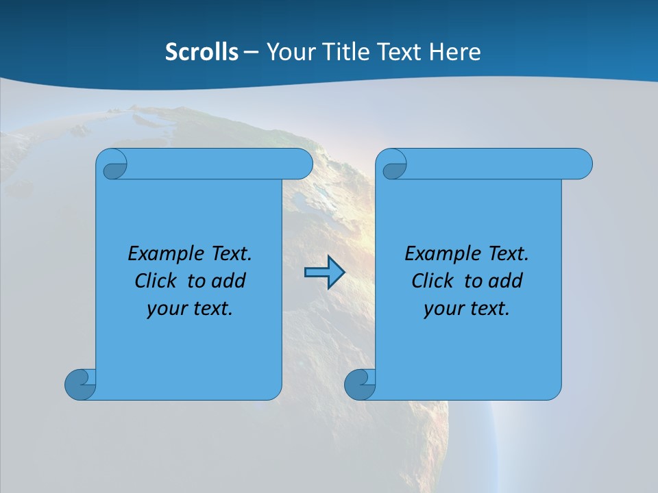 Horizon Sunset Space PowerPoint Template
