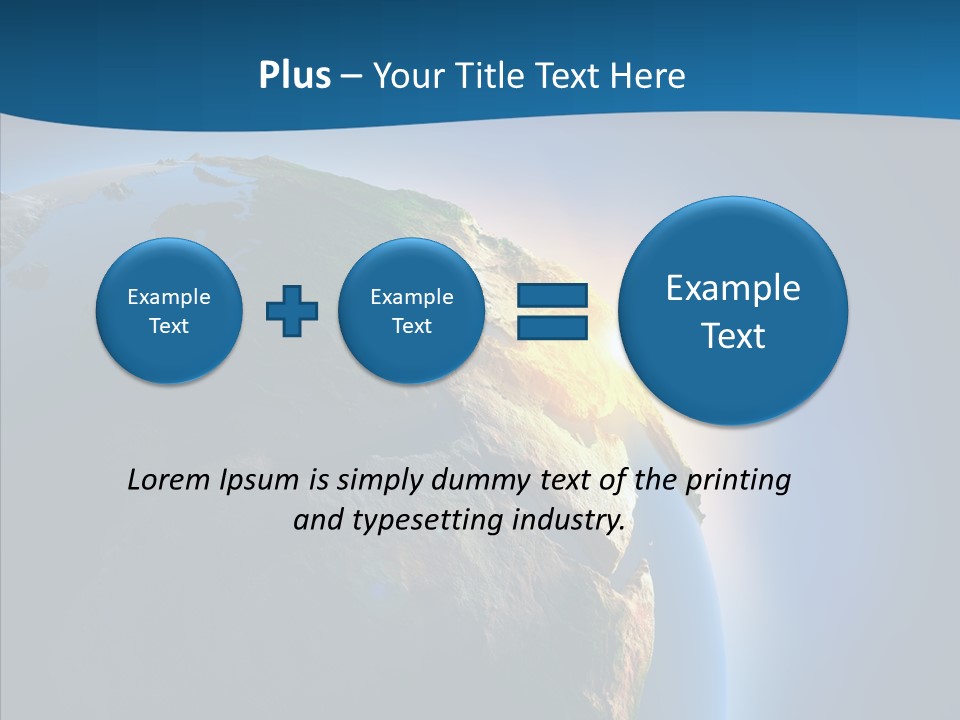 Horizon Sunset Space PowerPoint Template