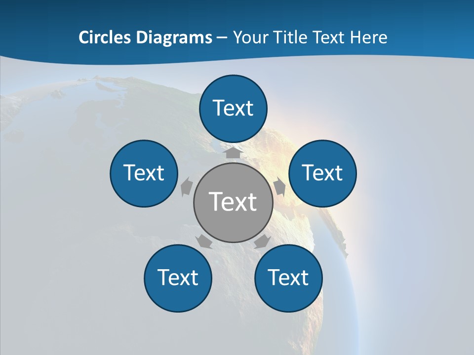 Horizon Sunset Space PowerPoint Template