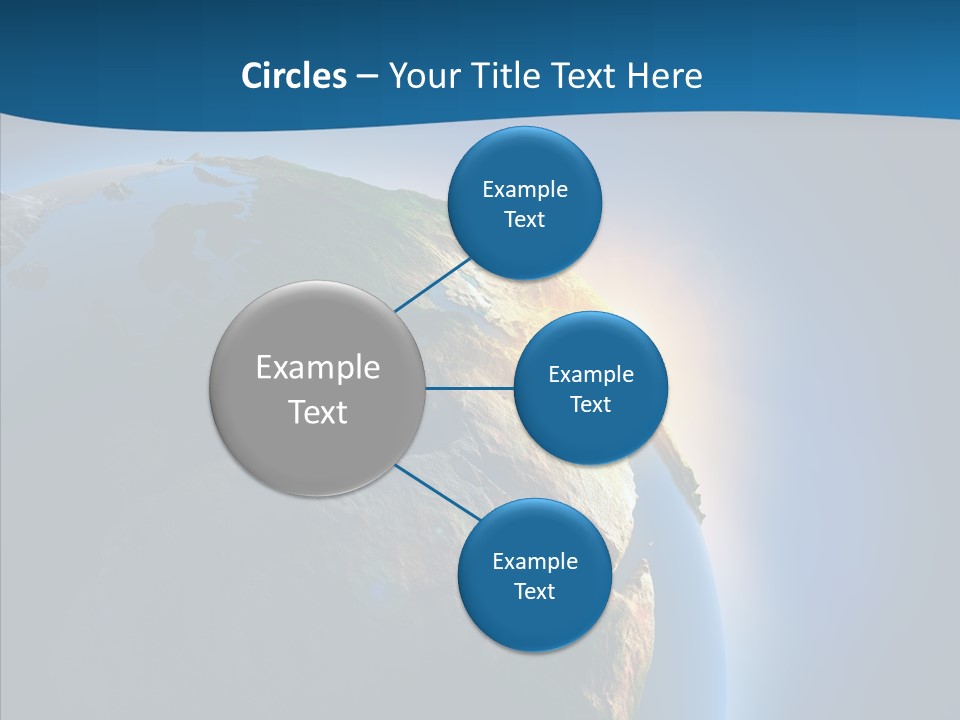 Horizon Sunset Space PowerPoint Template