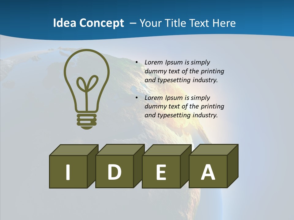 Horizon Sunset Space PowerPoint Template