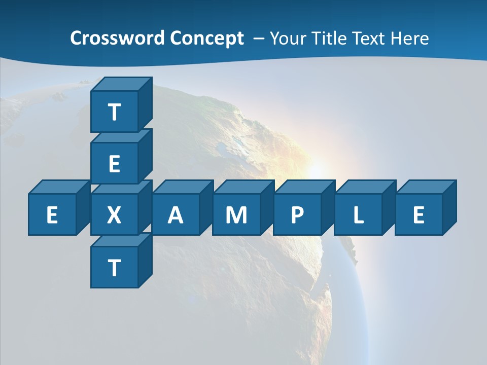 Horizon Sunset Space PowerPoint Template