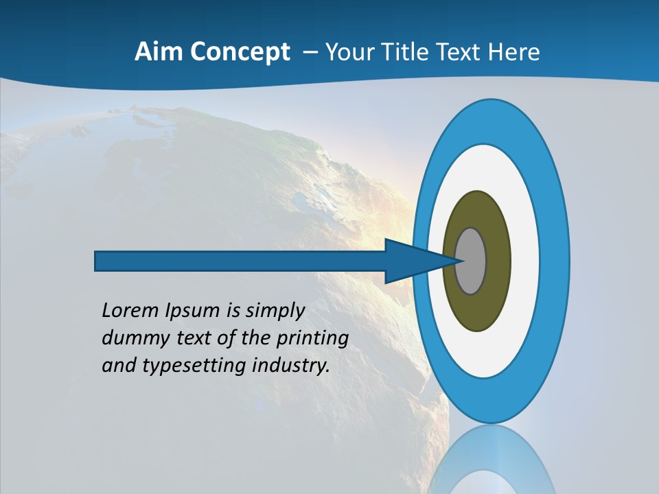 Horizon Sunset Space PowerPoint Template